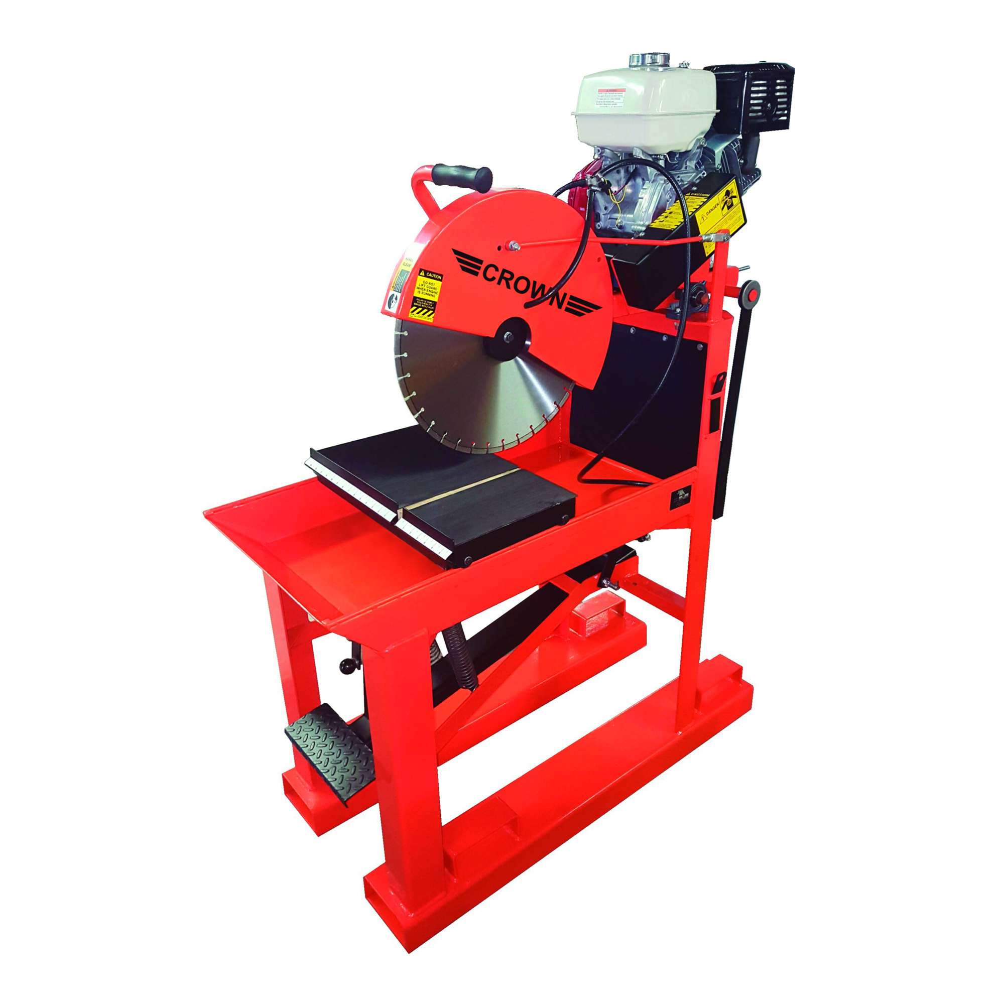 Crown Construction Equipment Block and Brick Saw — 20in. Blade, 8in. Max Depth Cut, 13 HP Honda Engine, Model# BBS20-GH13